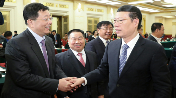 中央政治局原常委、國(guó)務(wù)院原副總理張高麗接見(jiàn)東旭集團(tuán)董事長(zhǎng)李兆廷